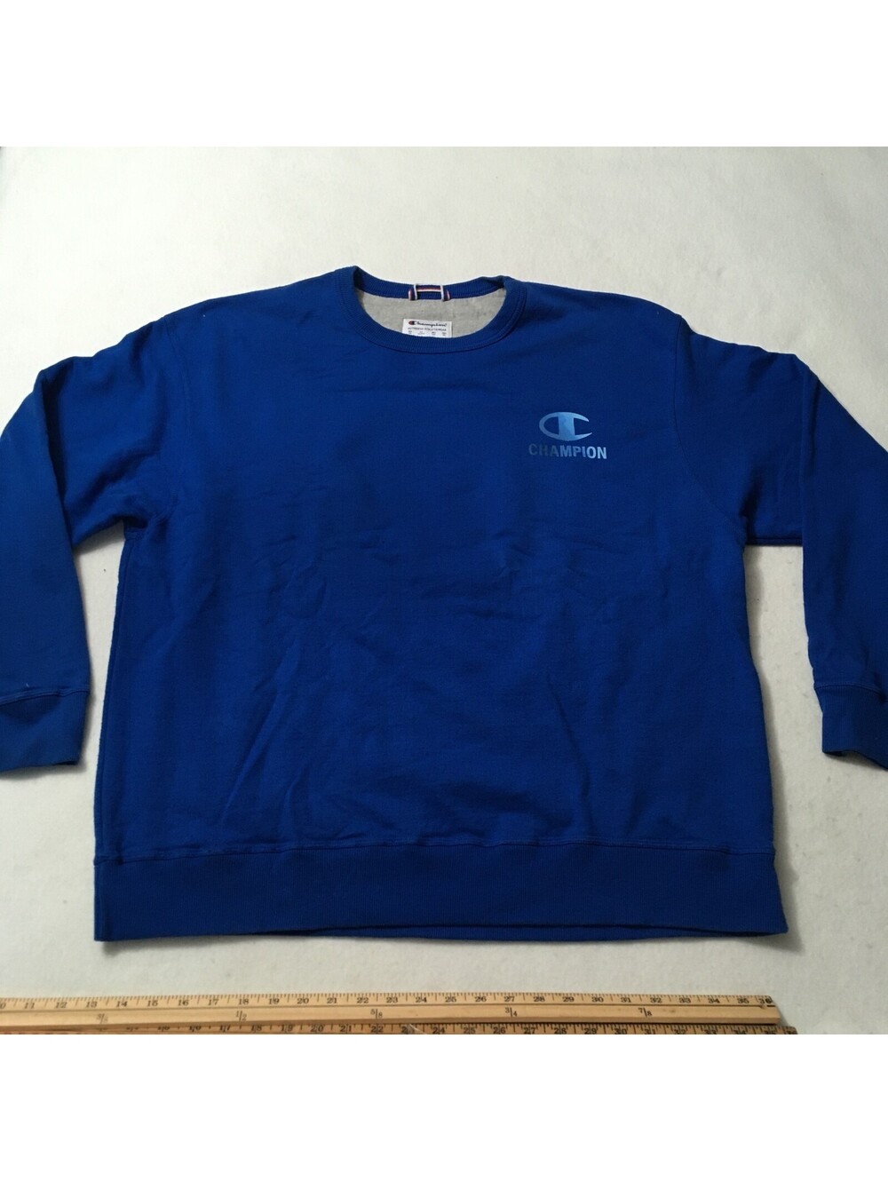 VINTAGE Champion Sweatshirt Adult XXL ATHLETIC WEARLogo Mens 90s VTG BLUE